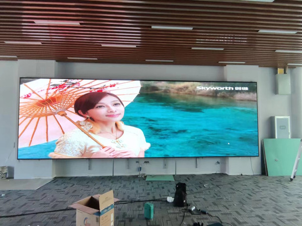 峡江P1.53led小间距屏安装案例